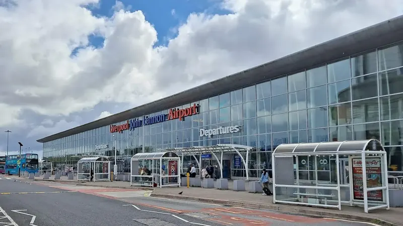Liverpool John Lennon Airport terminal and airfield