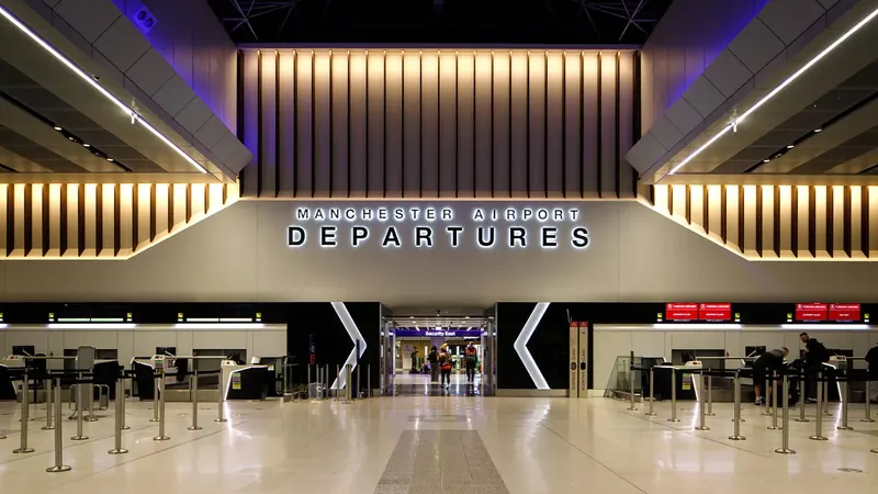 Manchester Airport terminal and airfield