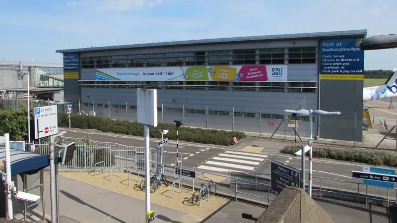 Southampton Airport terminal and airfield